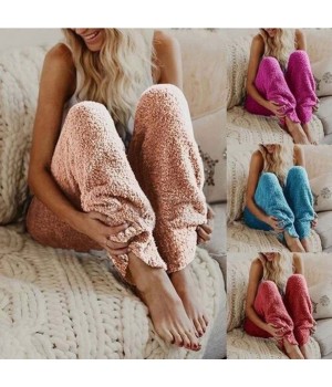 Lady Flannel Pants Women's Sleep Pajama Autumn Winter Warm Home Wear Casual Long Pant Pajamas Thick Trousers Sleepwear